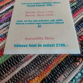 Elvio Mexico - Fehérvári úti Vásárcsarnok Budapest - Étlap/itallap