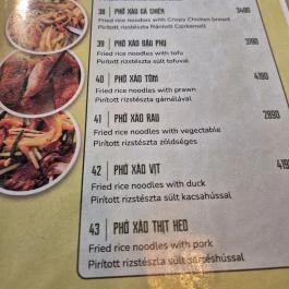 Em Oi Pho Restaurant, Budapest - Étlap/itallap