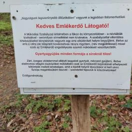 Emlékerdő, Agostyán - Egyéb