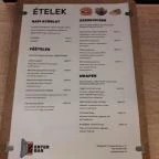 Enter Bár Budapest - Étlap/itallap