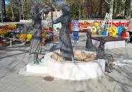 Erzsébet kútszobor Mórahalom