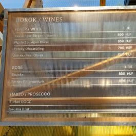 Este11 Budapest - Étlap/itallap