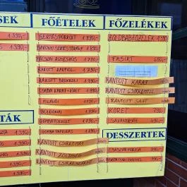 Eszem-Iszom Kuckó - Rákóczi téri Vásárcsarnok, Budapest - Étlap/itallap