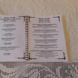 Eszter Panzió étterme, Szentbékkálla - Étlap/itallap