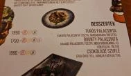 Fakanalas Fogadó Mátrakeresztes - Étlap/itallap