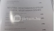 Egy Falat Vendéglő Letkés - Étlap/itallap
