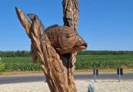 Faragott szobrok (halak) Tengelic