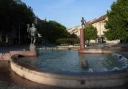 Faunok szökőkút Szombathely