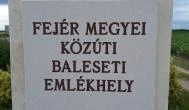 Fejér megyei közúti baleseti emlékhely Székesfehérvár - Egyéb