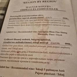 Ferdinánd Monarchia Cseh Sörház, Budapest - Étlap/itallap