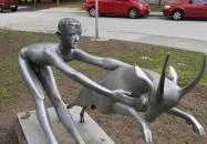 Fiú kecskével Veszprém