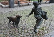 Fiú kutyával Szolnok