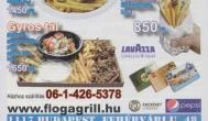 Floga Grill Budapest - Étlap/itallap