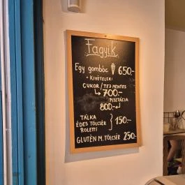 Főfagyi Fagylaltozó Budapest - Étlap/itallap