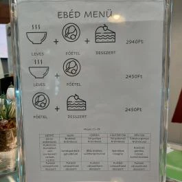 Franko Tejbár Budapest - Étlap/itallap