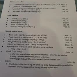 Friedmann-ház (Teri néni étterme) Budaörs - Étlap/itallap