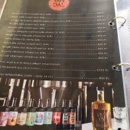 Für Elise Bisztró, Martonvásár - Étlap/itallap