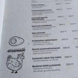 Galéria Étterem Igal - Étlap/itallap