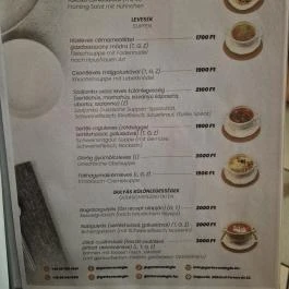 Garta Vendéglő Kapuvár - Étlap/itallap