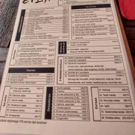 Gondűző Étterem & Pizzéria, Dunabogdány - Étlap/itallap