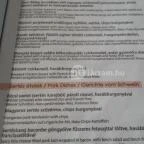 Granárium Étterem, Borozó Nagysáp - Étlap/itallap