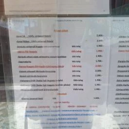 GringoBár Fadd - Étlap/itallap