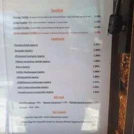 GringoBár Fadd - Étlap/itallap