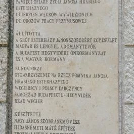 Gróf Esterházy János emlékmű Budapest - Egyéb