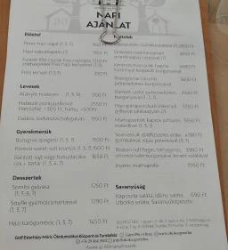 Gróf Esterházy Móric Ökoturisztikai Központ Étterme