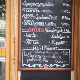 Gulyáskantin Budapest - Étlap/itallap