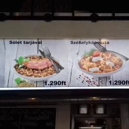 Gulyáskantin Budapest - Étlap/itallap