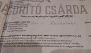 Gurító Csárda Barcs - Étlap/itallap