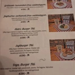 Gyógygödör Borozó Sopron - Étlap/itallap