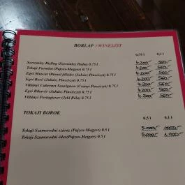 Háček Söröző-Étterem, Budapest - Étlap/itallap