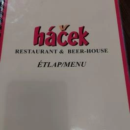 Háček Söröző-Étterem, Budapest - Étlap/itallap