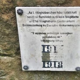 Háborúk áldozatai Csesztve - Külső kép