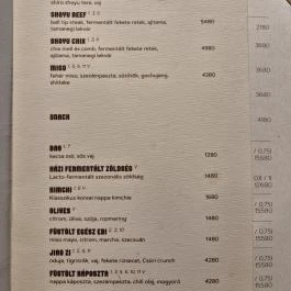 HACHI-KO Budapest - Étlap/itallap