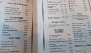 Hadik Kávéház Budapest - Étlap/itallap
