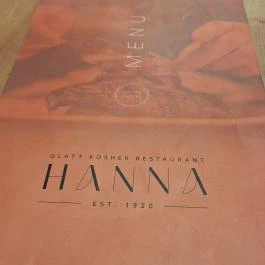 Hanna Kóser Étterem Budapest - Étlap/itallap