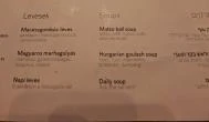 Hanna Kóser Étterem Budapest - Étlap/itallap