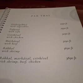 Hanoi Étterem Budapest - Étlap/itallap