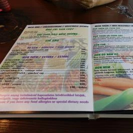 Hanoi Xua Autentikus Vietnámi Étterem, Budapest - Étlap/itallap