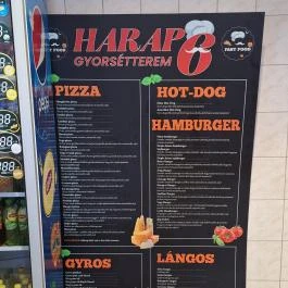 Harap6 Gyorsétterem Pusztaszabolcs - Étlap/itallap