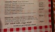 Hegedűs Vendéglő Alcsútdoboz - Étlap/itallap
