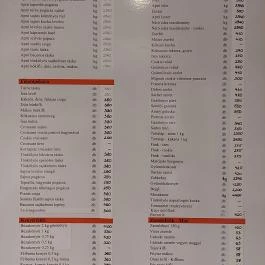 Heim Sütöde Leányfalu - Étlap/itallap