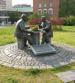 Henryk Slawik és idősebb Antall József