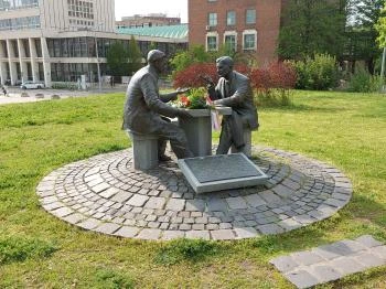 Henryk Slawik és idősebb Antall József Budapest