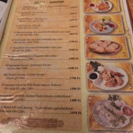 Hoang Anh Restaurant Budapest - Étlap/itallap