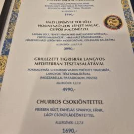 Homály Grill & Bar, Bicske - Étlap/itallap