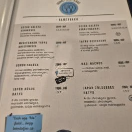 Homály Grill & Bar, Bicske - Étlap/itallap